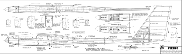 Viking, Bauplan, Holzbaukasten Segelflugzeug
